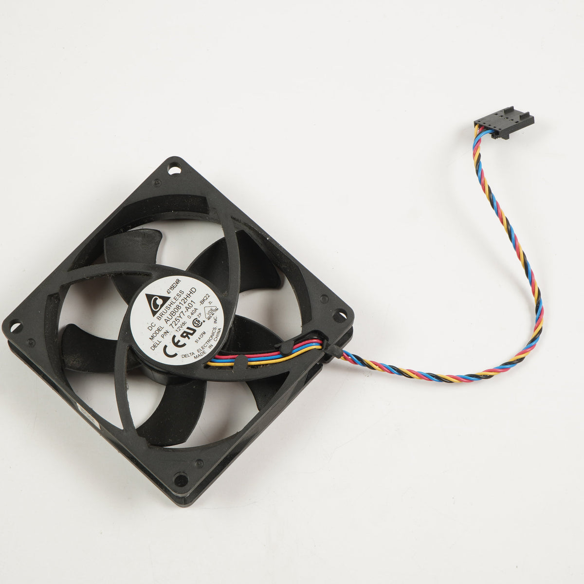Dell 725Y7-A01 0725Y7 Case Fan Delta AUB0812HHD 4-Wire 5-Pin