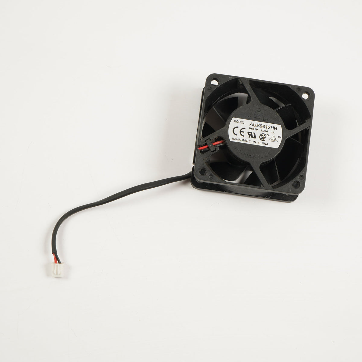 Delta AUB0612HH-A 60mm x 25mm DC12V 0.36A 2-Pin 2-Wire Fan