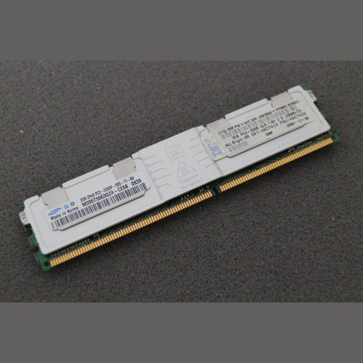 Samsung M395T5663QZ4-CE68 PC2-5300F-555-11-B0 2GB Server Memory RAM