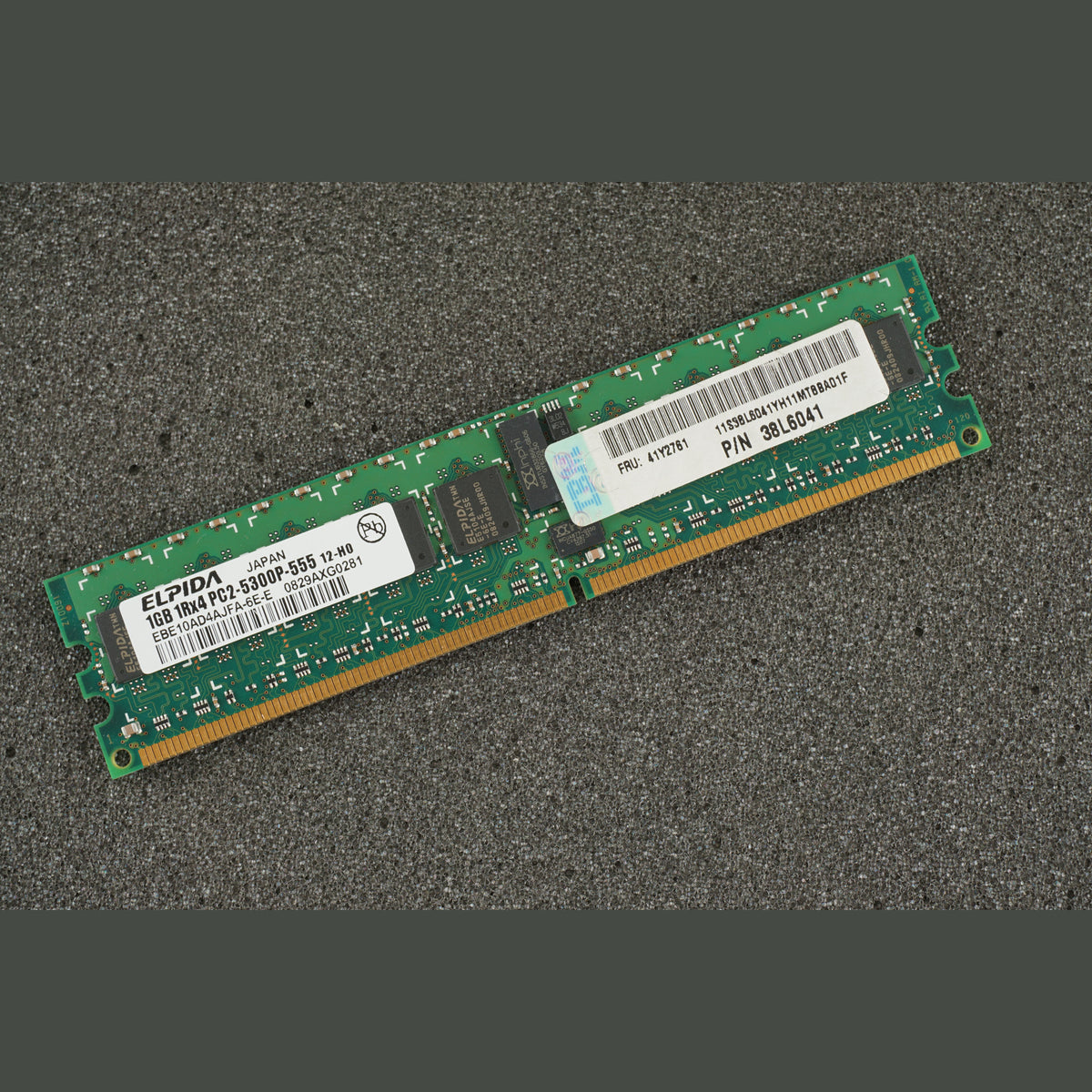 Elpida EBE10AD4AJFA-6E-E PC2-5300P-555 1GB Server Memory RAM