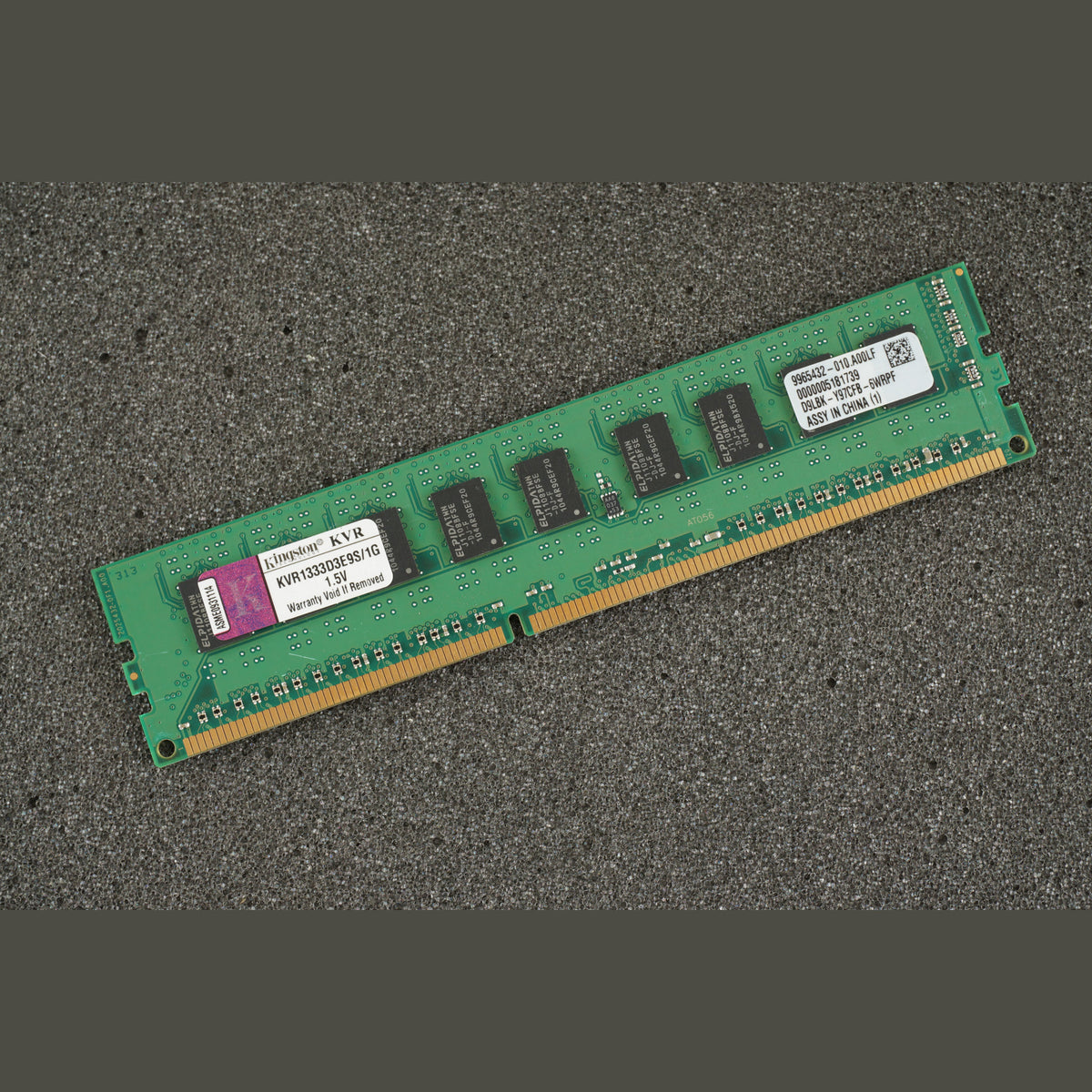 Kingston KVR1333D3E9S/1G PC3-10600E 1GB Server Memory RAM