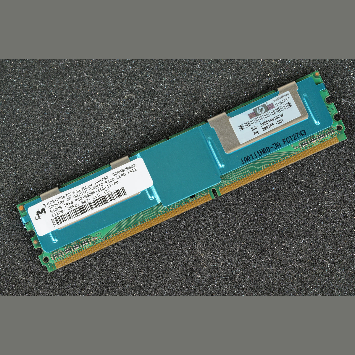 MT9HTF6472FY-667D5D4 512MB PC2-5300F-555-11-A0 Server Memory RAM