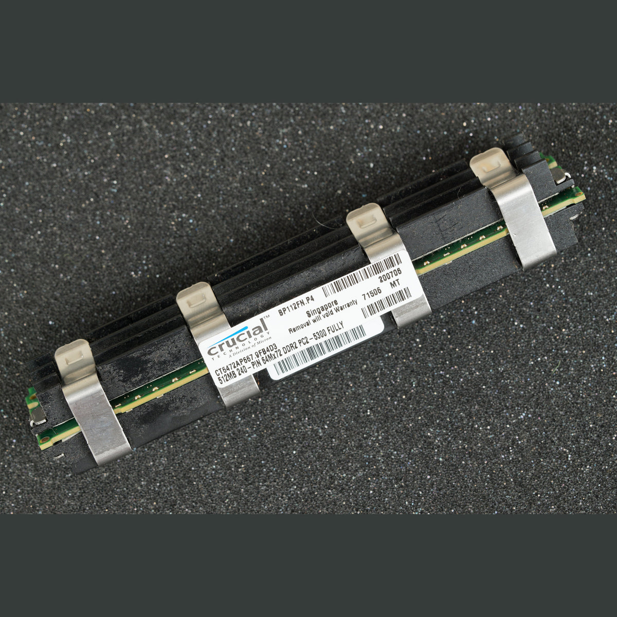 MT9HTF6472JY-667B4D3 512MB PC2-5300F Server Memory RAM Apple