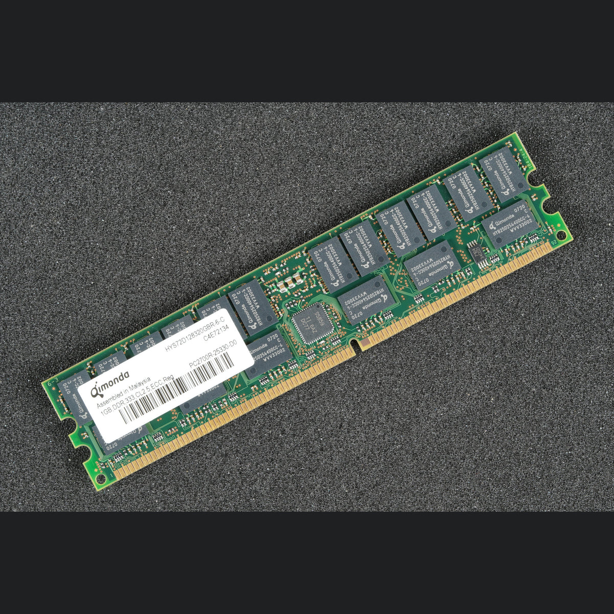 HYS72D128320GBR-6-C Qimonda PC2700R-25330-D0 1GB Server Memory RAM