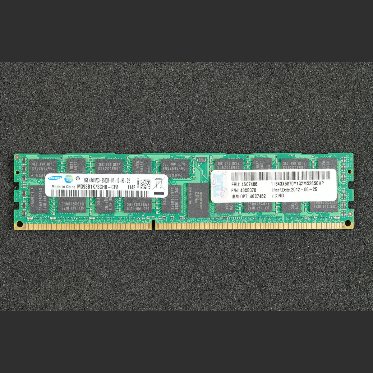 Samsung M393B1K73CH0-CF8 PC3-8500R-07-10-H0-D2 8GB ECC Registered Memory RAM