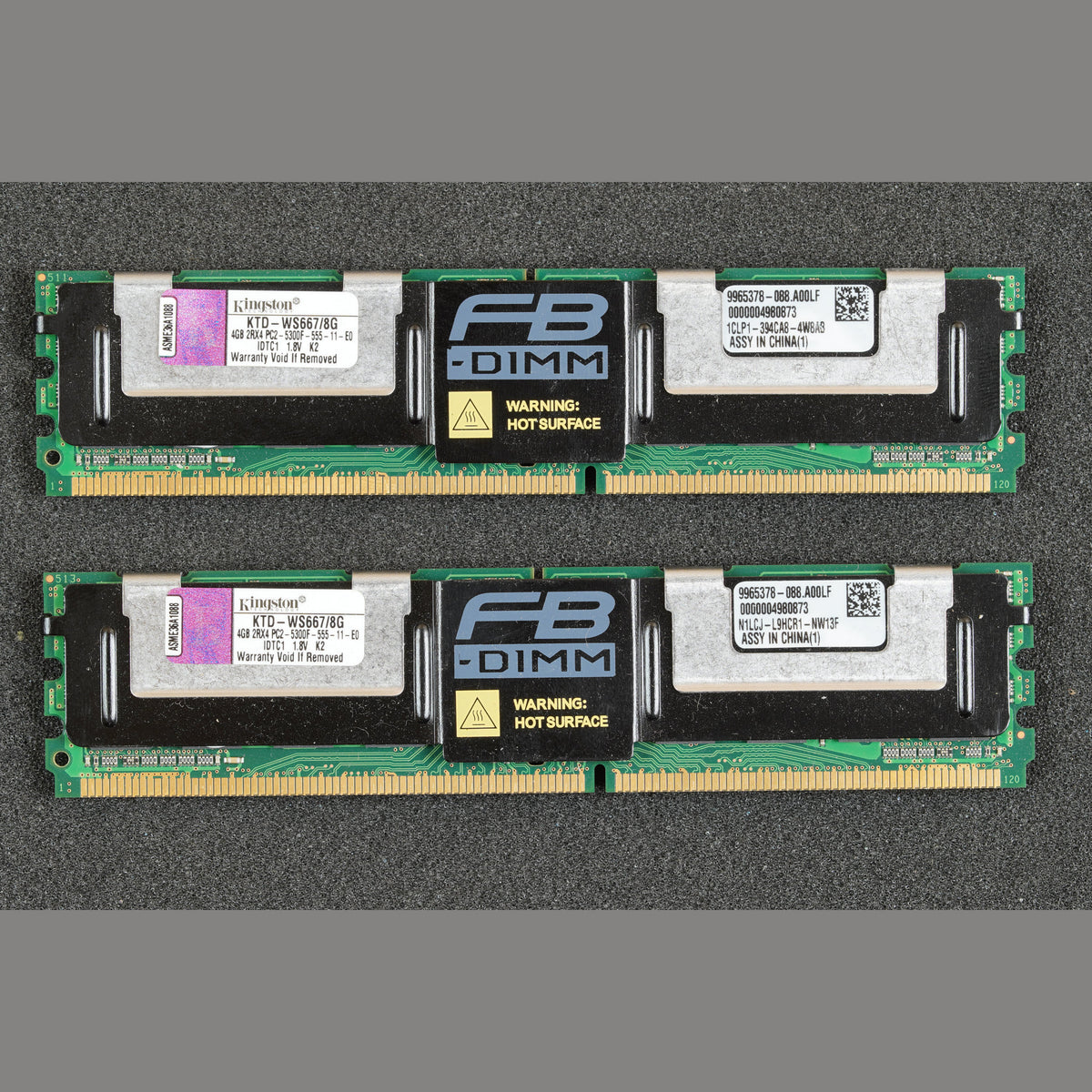 Kingston KTD-WS667/8G 8GB kit of 2x4GB PC2-5300F-555-11-E0 Server memory RAM