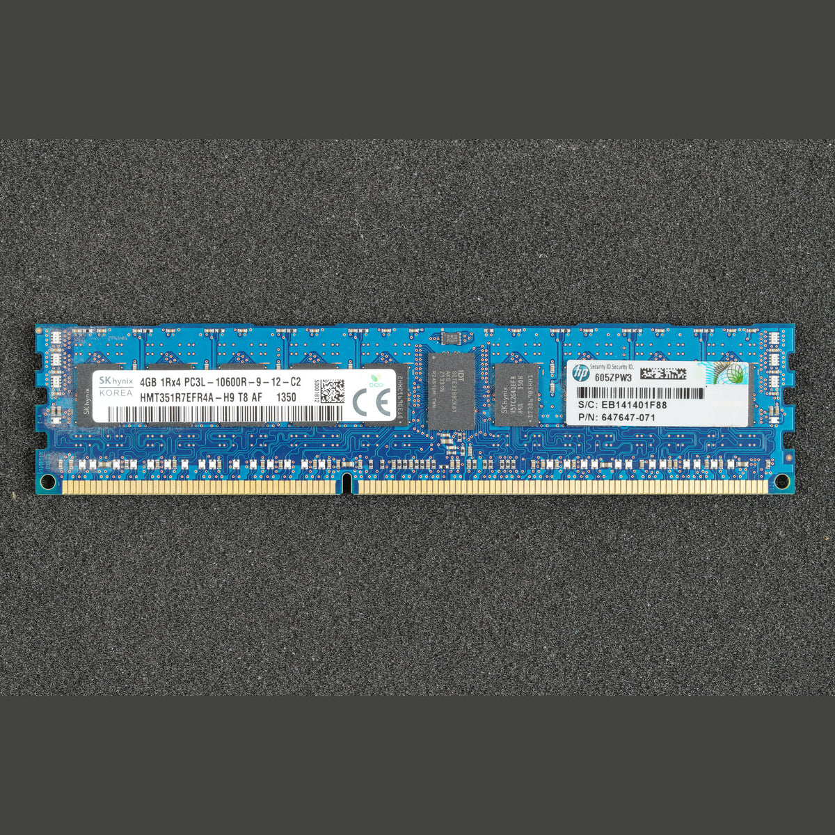 SK Hynix HMT351R7EFR4A-H9 PC3L-10600R-9-12-C2 4GB 1Rx4 Server Memory RAM