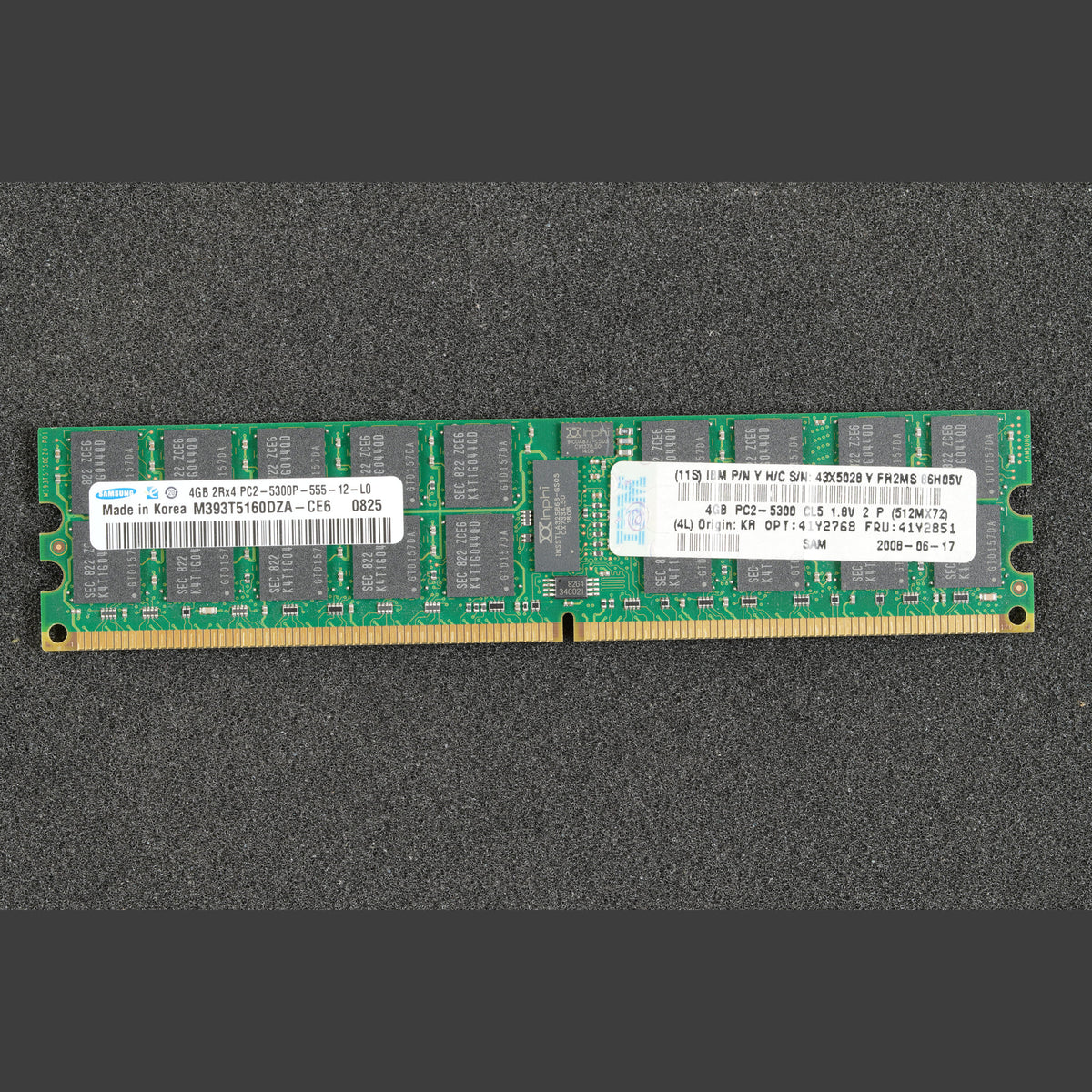 Samsung M393T5160DZA-CE6 PC2-5300P-555-12-L0 4GB Server memory RAM