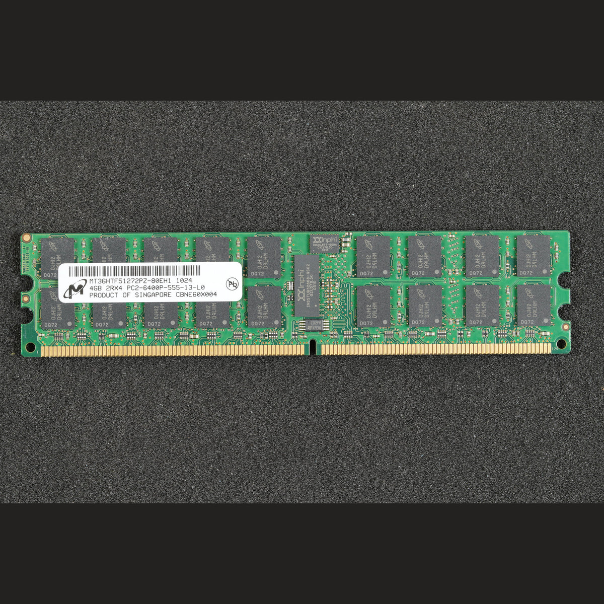 MT36HTF51272PZ-80EH1 PC2-6400P-555-13-L0 4GB Server Memory RAM