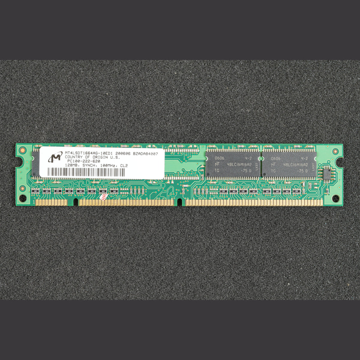 MT4LSDT1664AG-10ED1 PC100-222-620 128MB Memory RAM