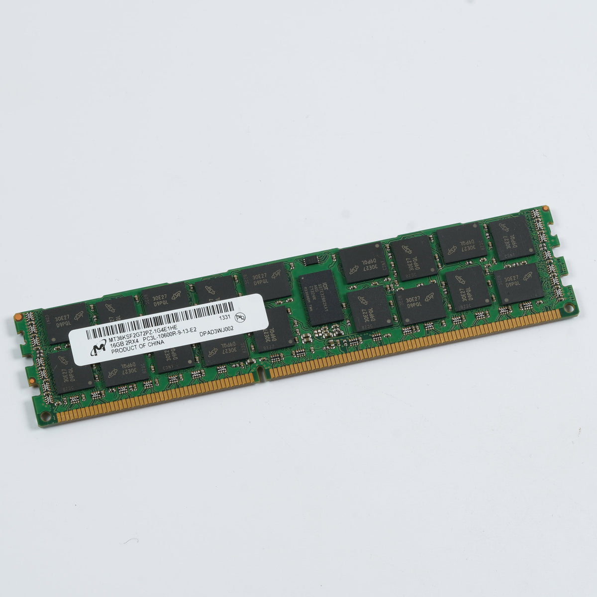 MT36KSF2G72PZ-1G4E1 16GB 2Rx4 PC3L-10600R-9-13-E2 Server Memory RAM