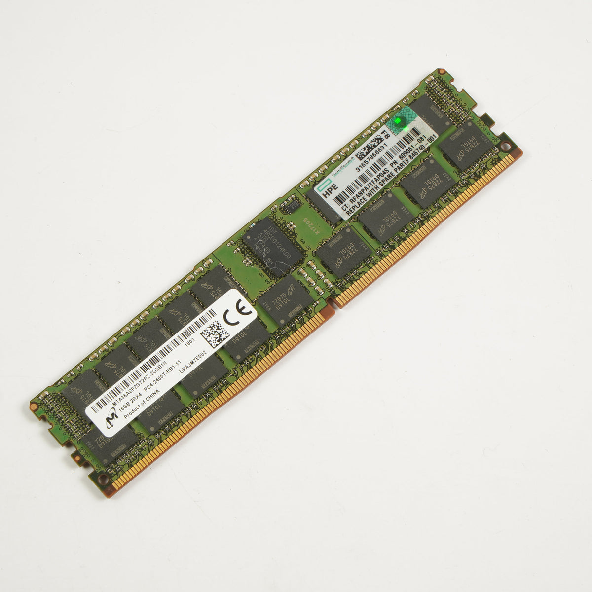 MTA36ASF2G72PZ-2G3B1 PC4-2400T-RB1-11 16GB 2Rx4 Server Memory RAM