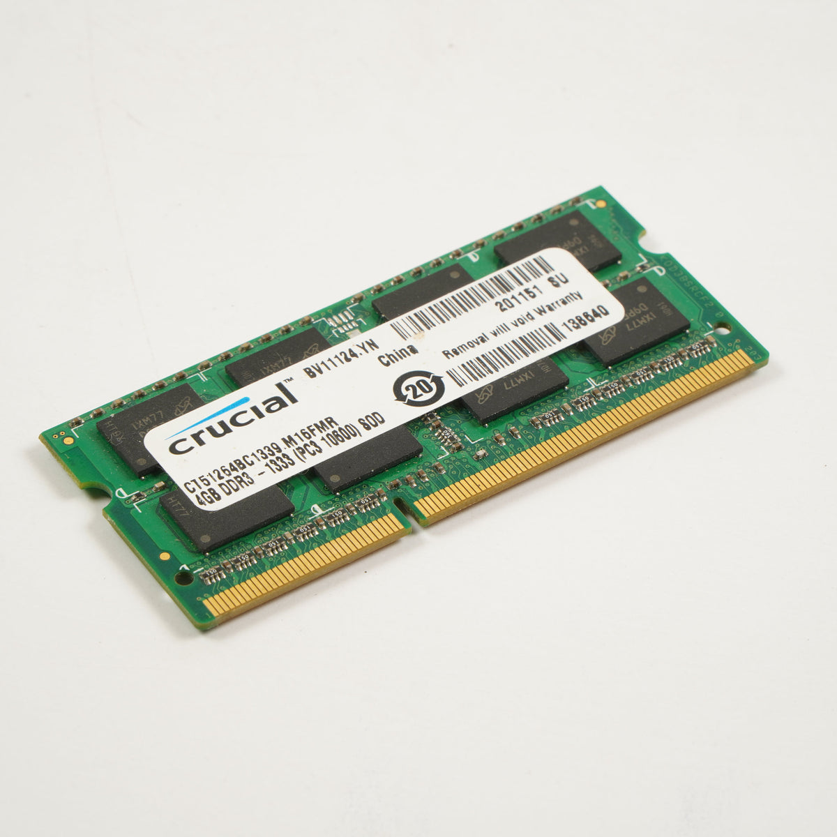 Crucial CT51264BC1339 4GB DDR3-1333 PC3-10600 SODIMM Memory RAM