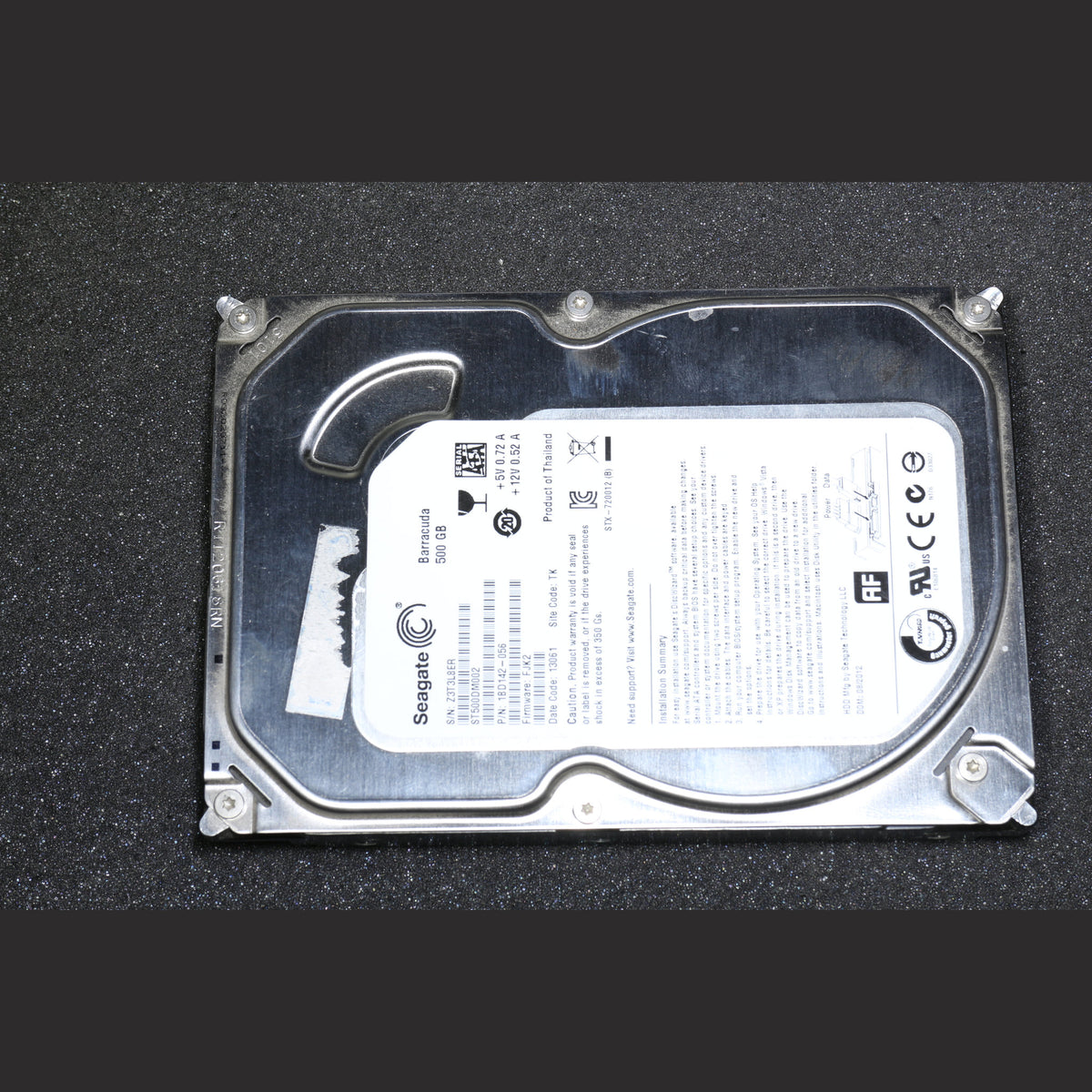 Seagate Barracuda 500GB SATA 7200RPM ST500DM002 18D142-056 Fw: FJK2