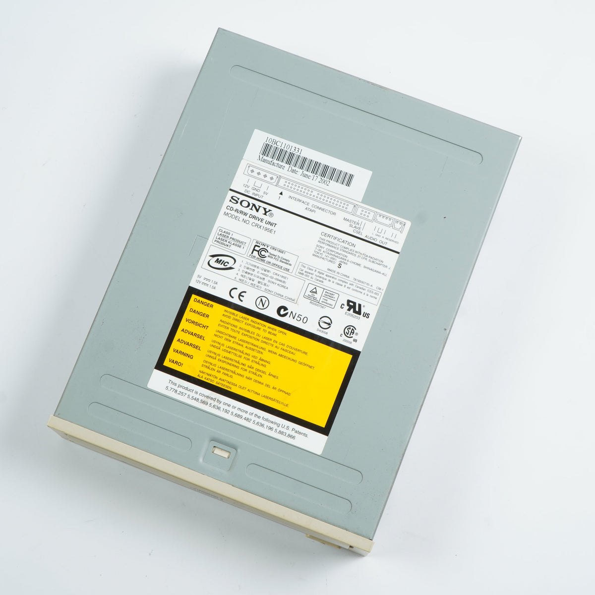 Sony CRX195E1 Beige IDE CD-RW Disk Drive