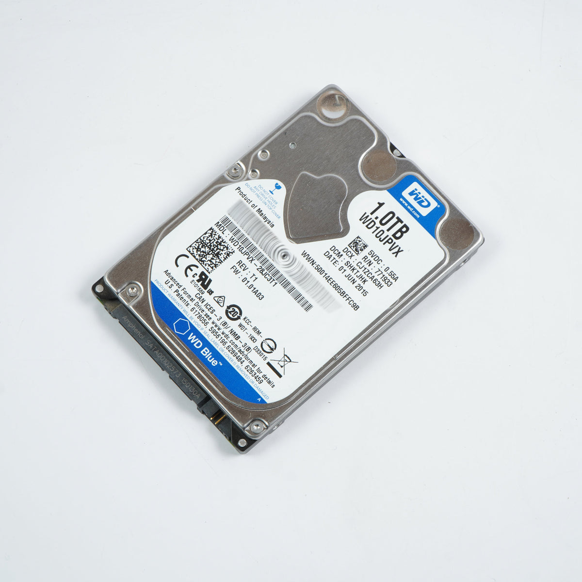 WD WD10JPVX-28JC3T1 2.5" 1TB SATA Hard Drive T1 FW:01.01A03
