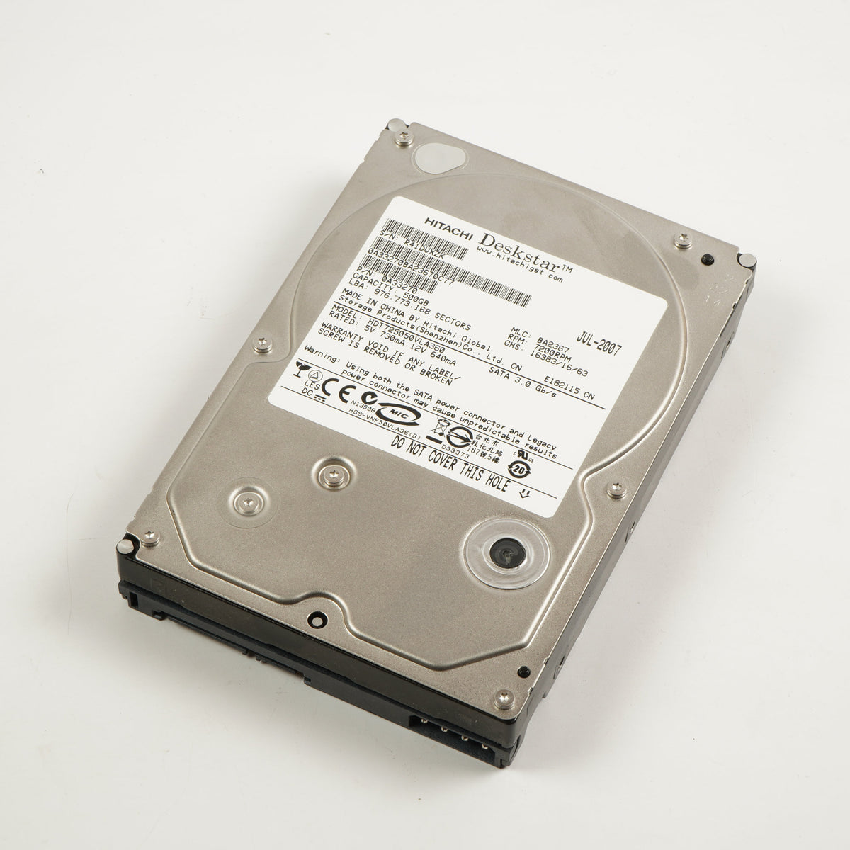 Hitachi HDT725050VLA360 500GB 3.5" SATA Disk Drive