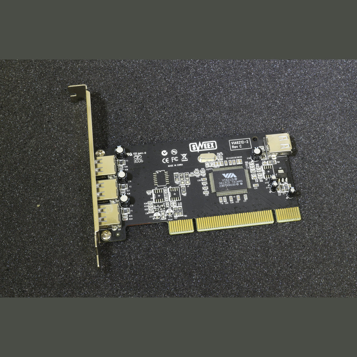 Sweex VIA6212-2 PCI 4-Port 1394 Firewire Card 3-Ex 1xInt