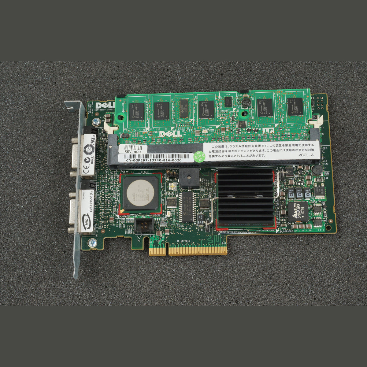 Dell GP297 0GP297 PERC 5/E PCIe RAID Controller with X8483 BBU