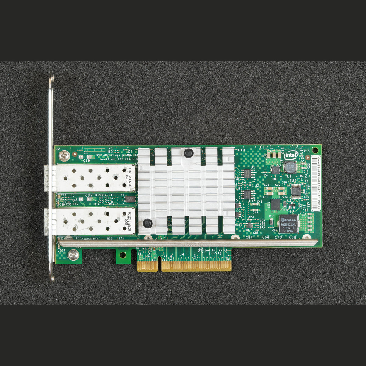 Rounded Bracket Intel X520-DA2 E69783-003 PCIe Dual Port 10GbE Adapter Card