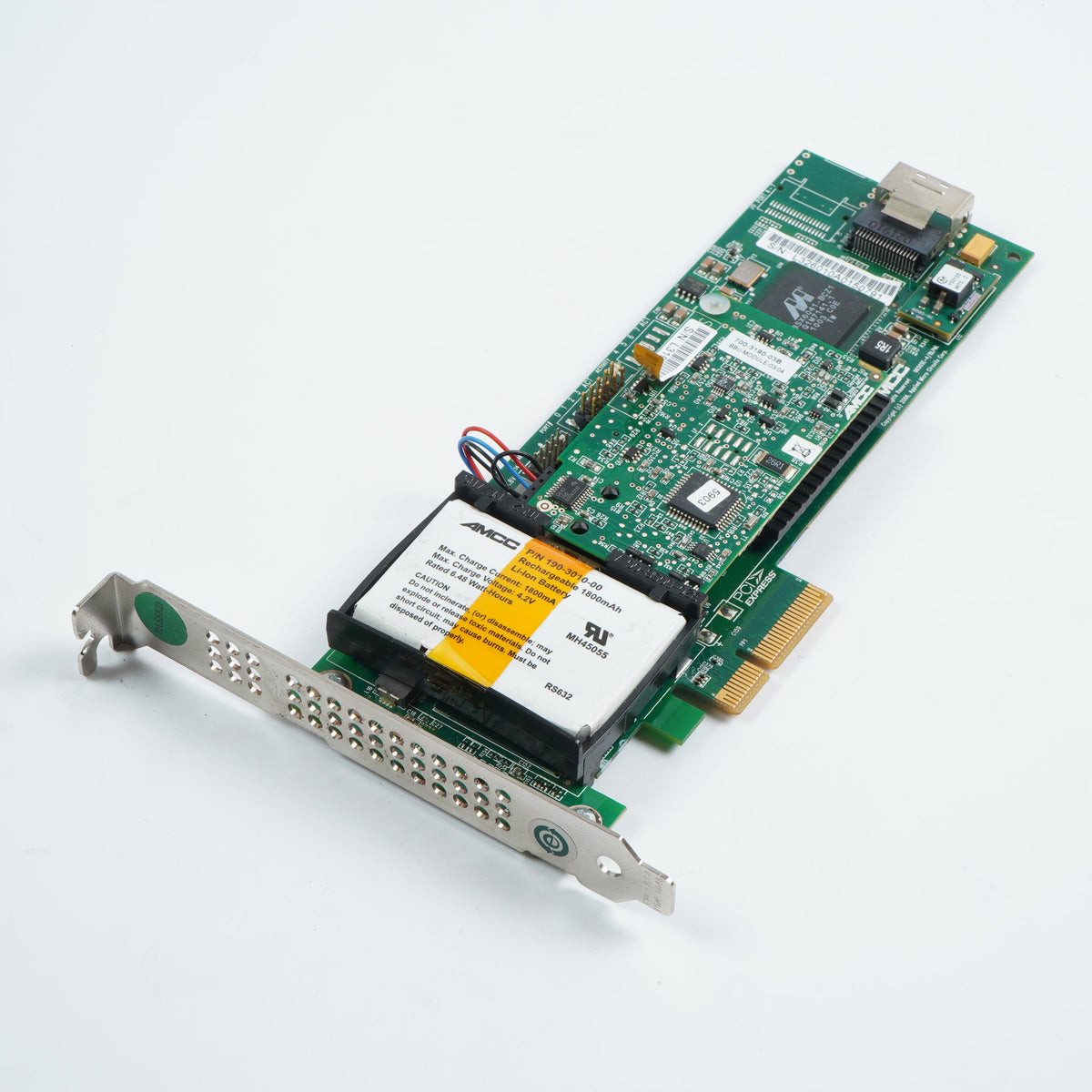 AMCC 3Ware 9650SE-4/8LPML PCI-E SAS RAID Controller Card & BBU-Module-03/04