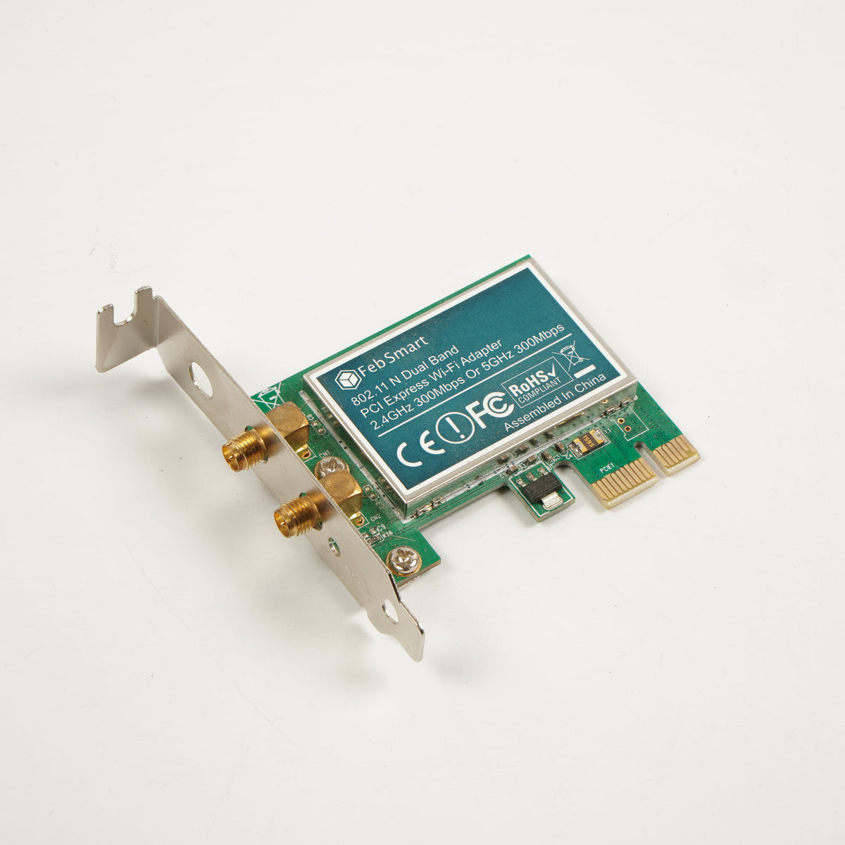 FebSmart FS-N600 Low Profile PCI-e Wireless Card without Antenna