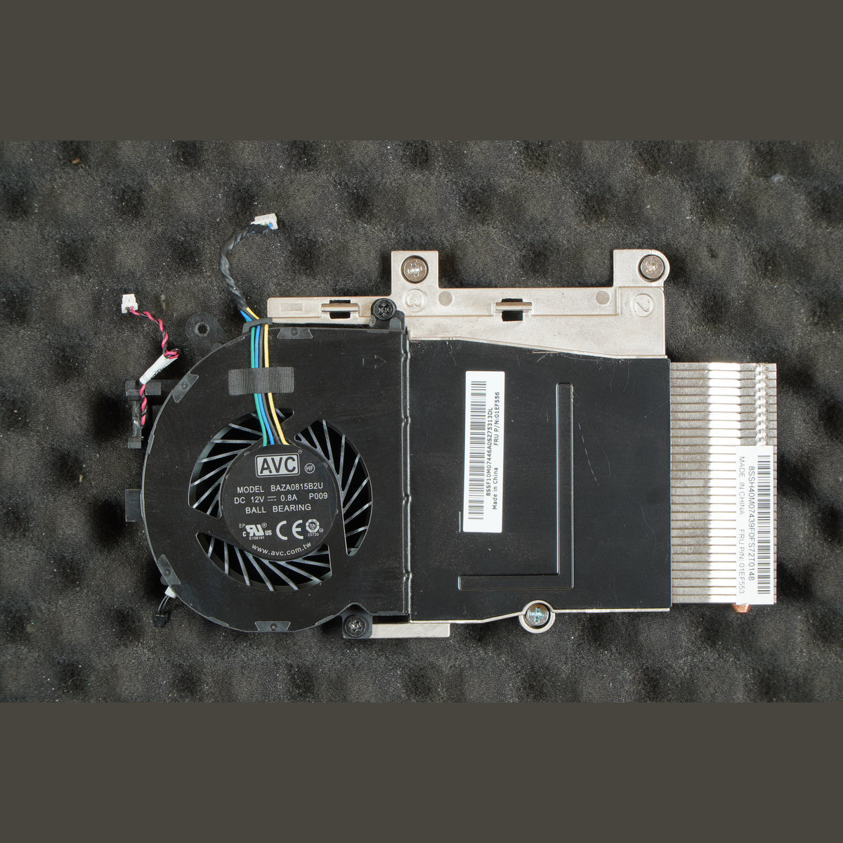 Lenovo FRU 01EF553 M710q M910q Heatsink with 01EF556 Fan AVC BAZA0815B2U
