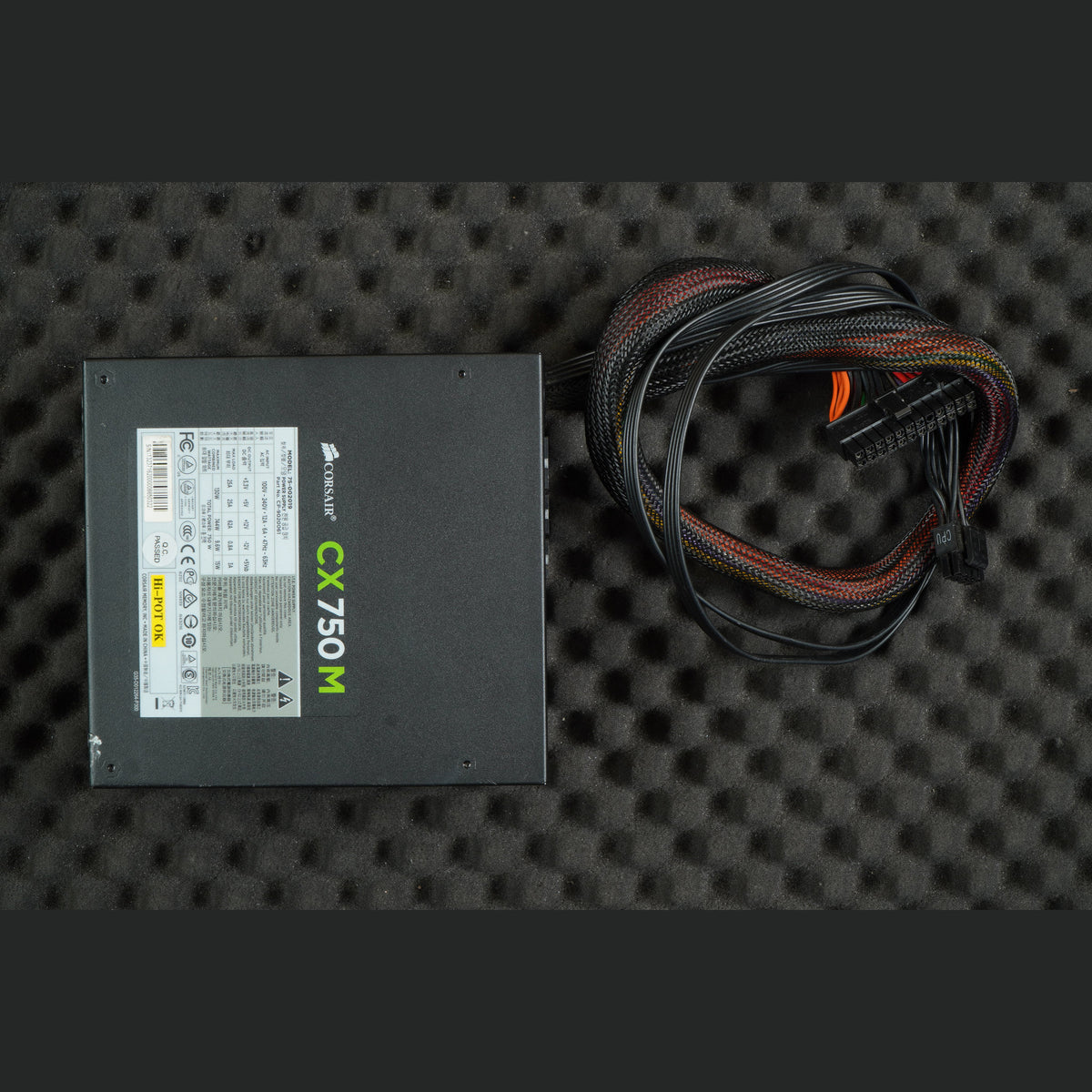75-002019 Corsair CX750M Power Supply CP-9020061 600W without Modular cables