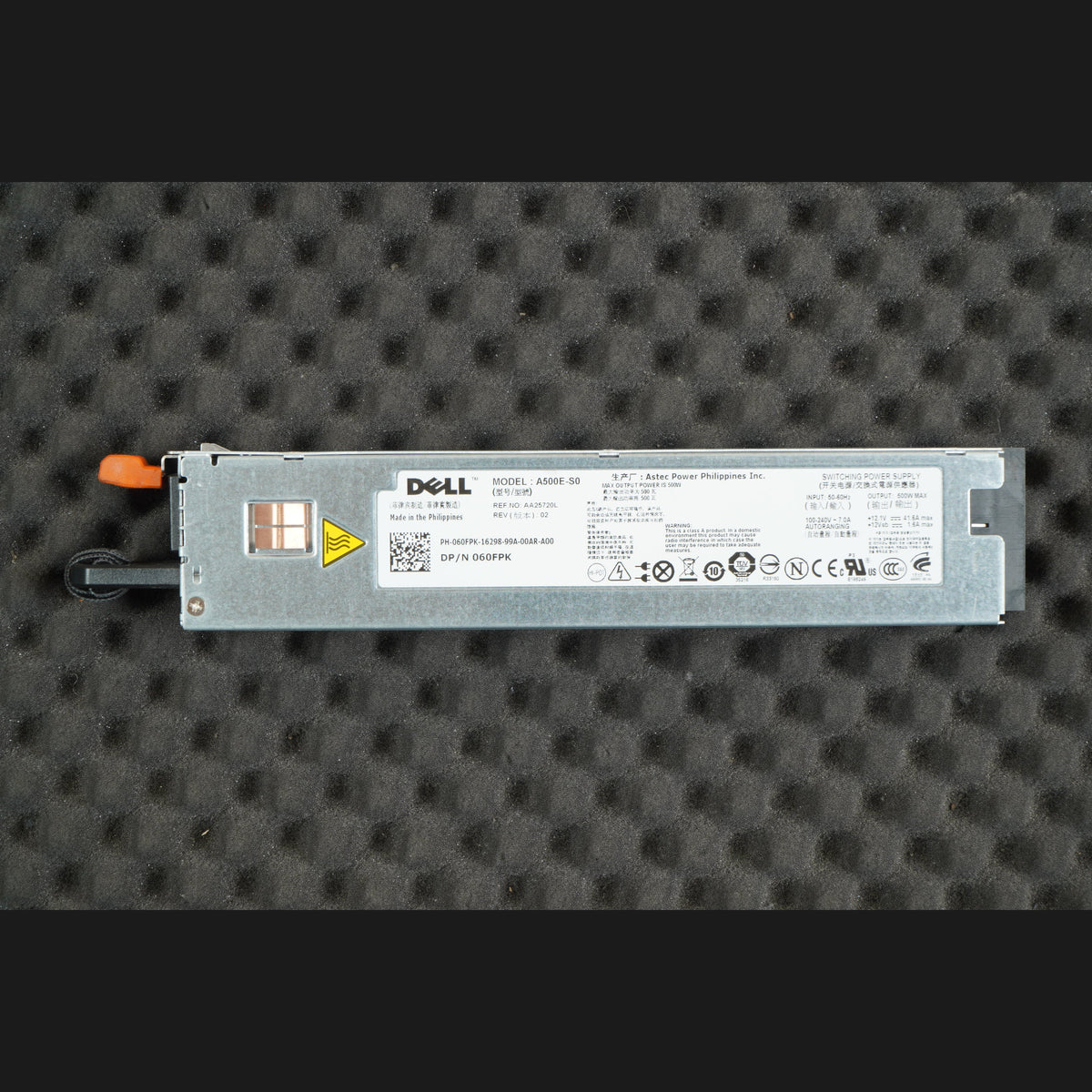 Dell 60FPK 060FPK Power Supply Astec A500E-S0 500W PSU
