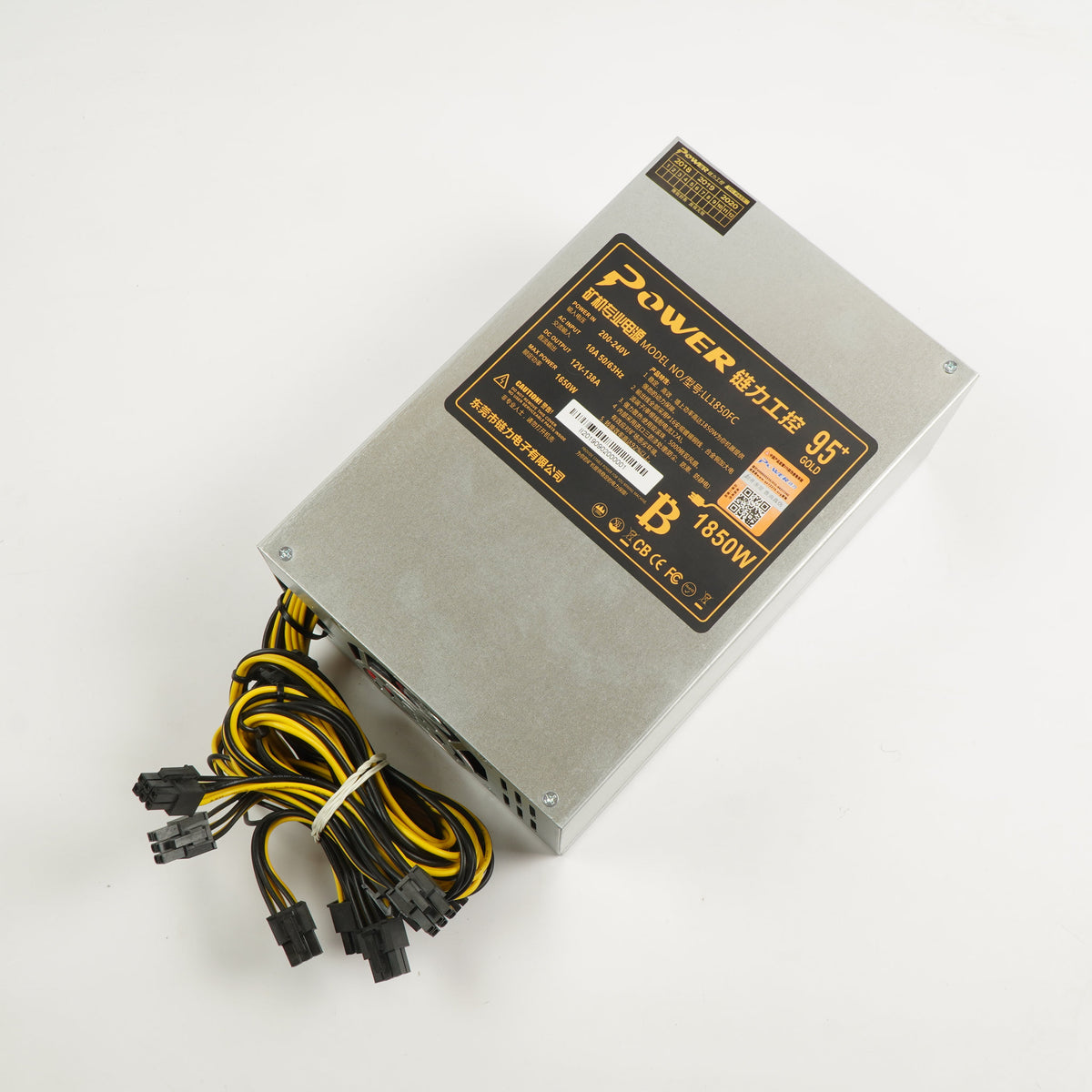 Lianli LL1850FC 1650W 1850W Mining PSU 95+ Gold Miner Power Supply 10x6-PIN