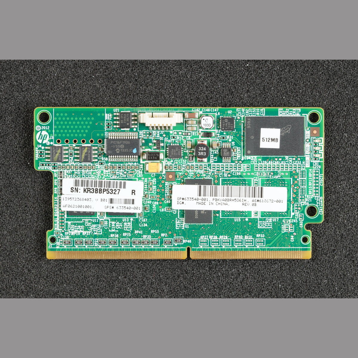 HP 633540-001 512MB flash backed write cache FBWC Memory module