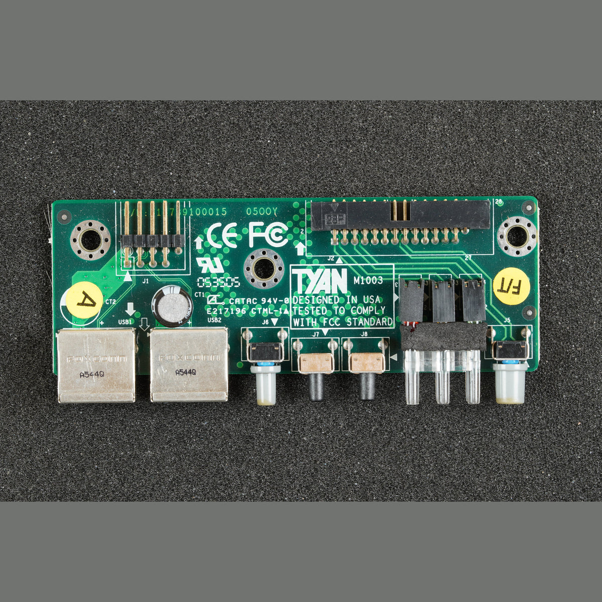 Tyan M1003 Front i/o Panel USB Push Button Switch Board