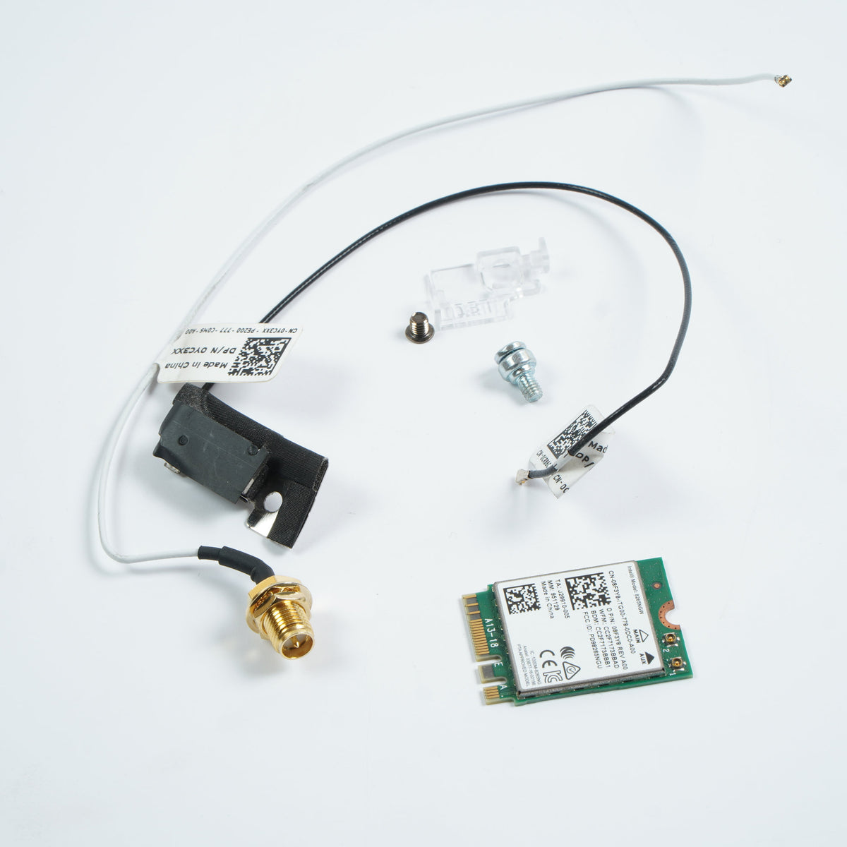 Dell CR86C YC3XX Optiplex 3050 Mini wireless cables and 8XG1T WiFi Card