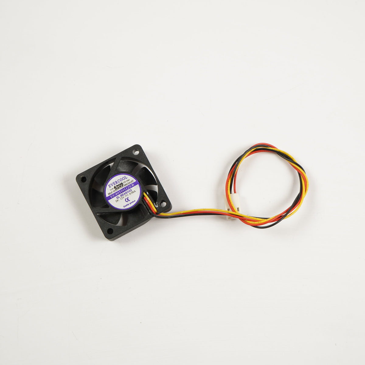 Evercool EC4010H12ER 40 x 10mm DC12V 0.08A 3-Pin 3-Wire Fan