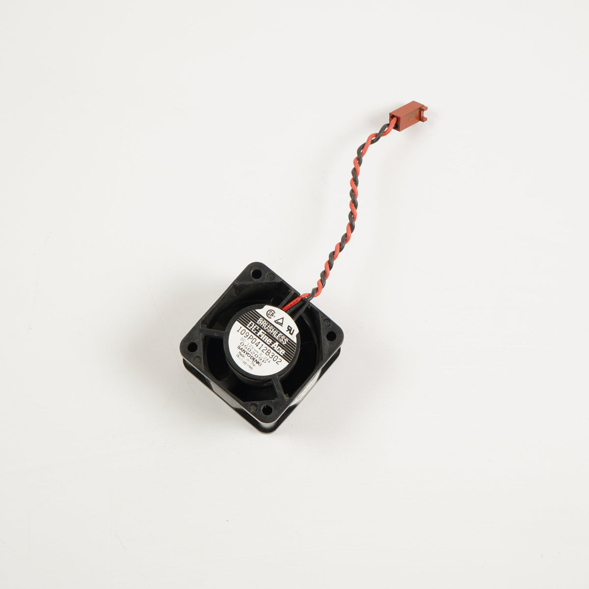Sanyo Denki 109P0412B302 40mm x 28mm DC12V 0.28A 2-Pin 2-Wire Fan N410350001