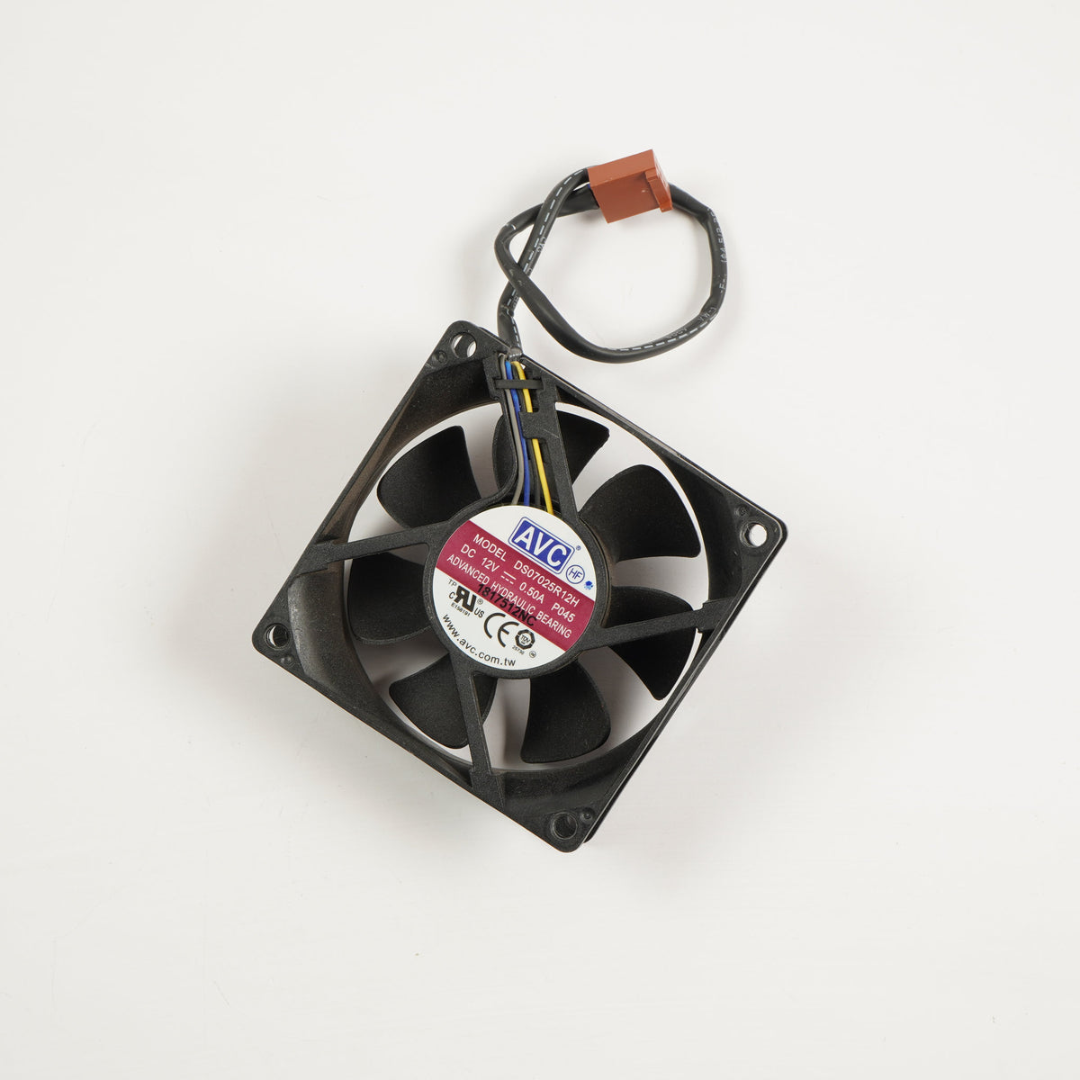 AVC DS07025R12H P045 70mm x 25mm DC12V 0.50A 4-Pin 4-Wire Fan