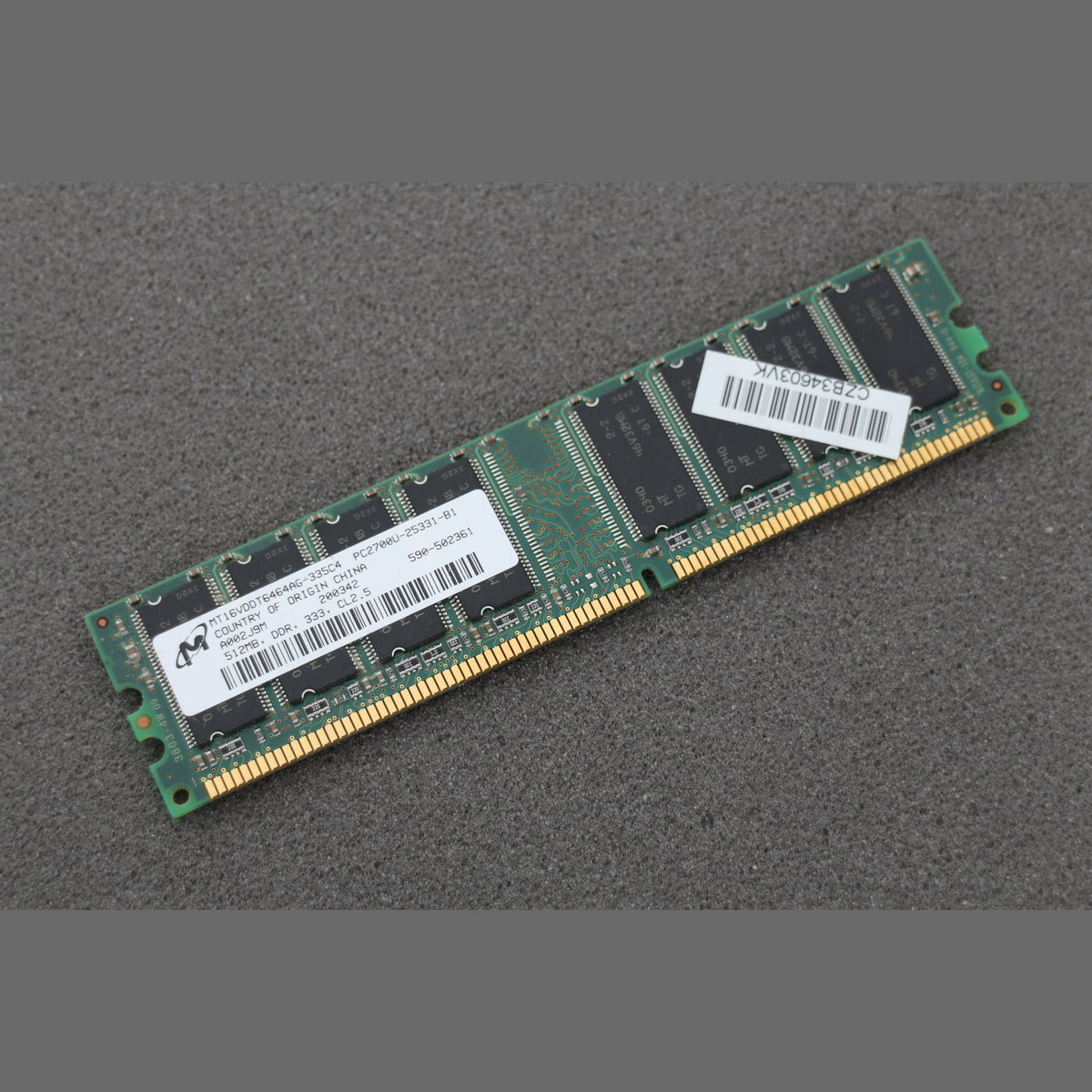 16VDDT6464AG-335C4 PC2700U-25331-B1 512MB Memory RAM