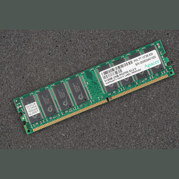 Apacer 77.10728.530 512MB UNIB PC2700 CL2.5 Server Memory RAM