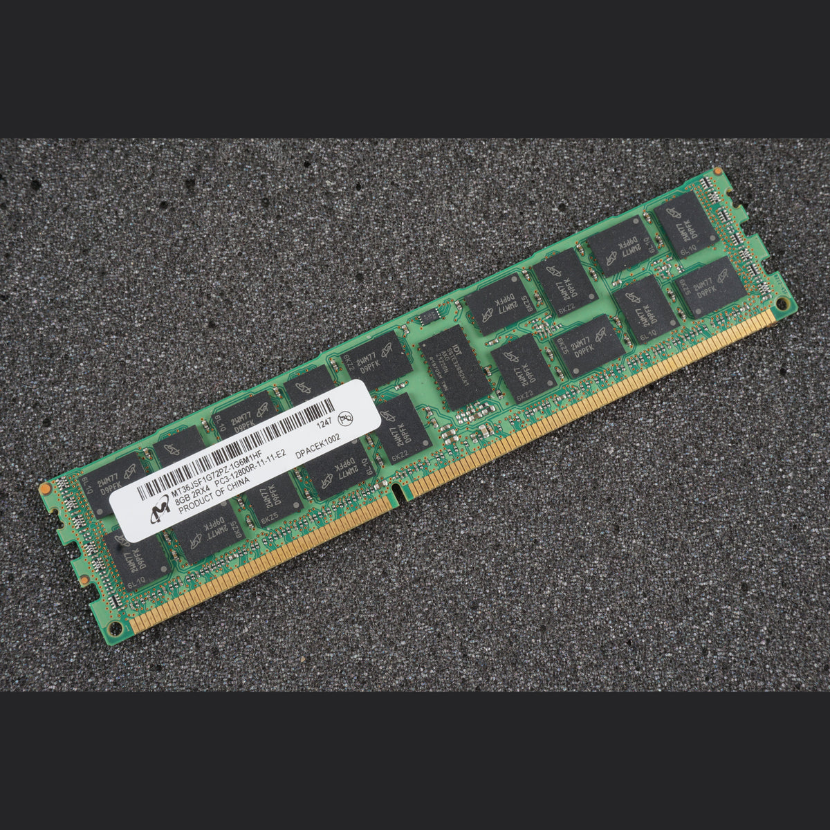 MT36JSF1G72PZ-1G6M1 PC3-12800R-11-11-E2 8GB Server Memory RAM