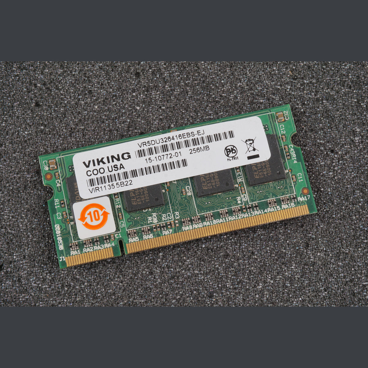 Cisco 15-10772-01 256MB DRAM DIMM Viking VR5DU326416EBS-EJ
