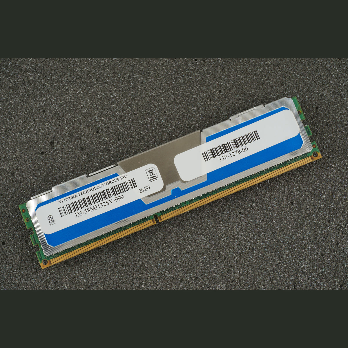 Ventura D3-58MJ132SV-999 PC3-10600R 4GB Server Memory RAM 110-1278-00