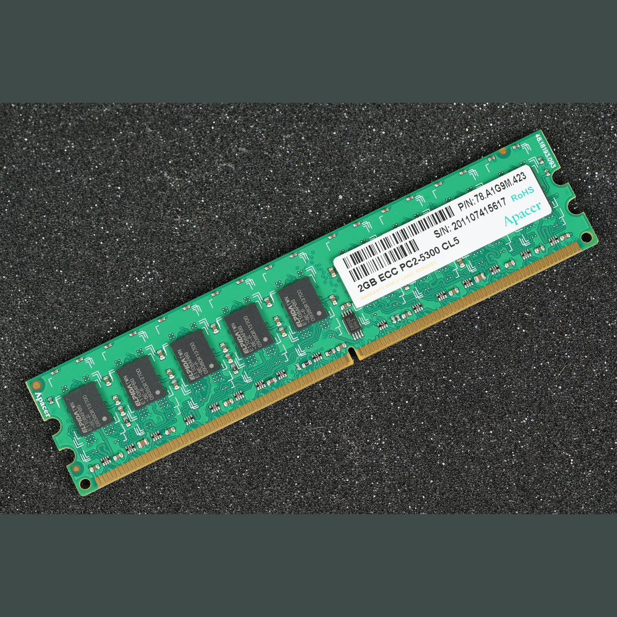 78.A1G9M.423 Apacer 2GB ECC PC2-5300 CL5 Server Memory RAM