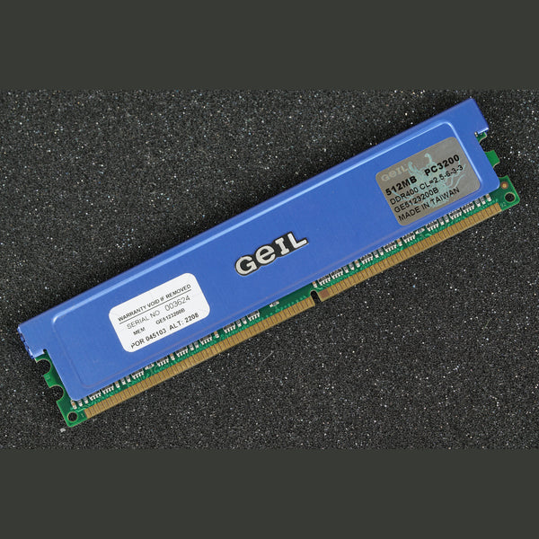 GE5123200B Geil 512MB PC3200 DDR400 CL=2.5-6-3-3