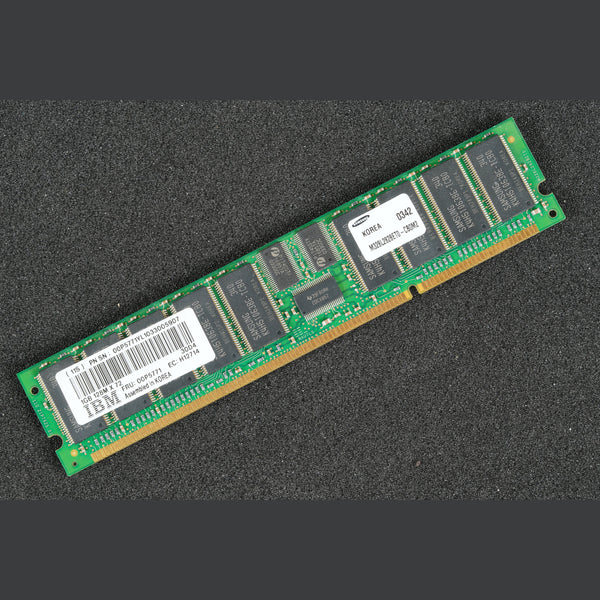 IBM FRU 00P5771 Samsung M328L2828ET0-CB0M2 1GB PC2100208-PIN Memory RAM