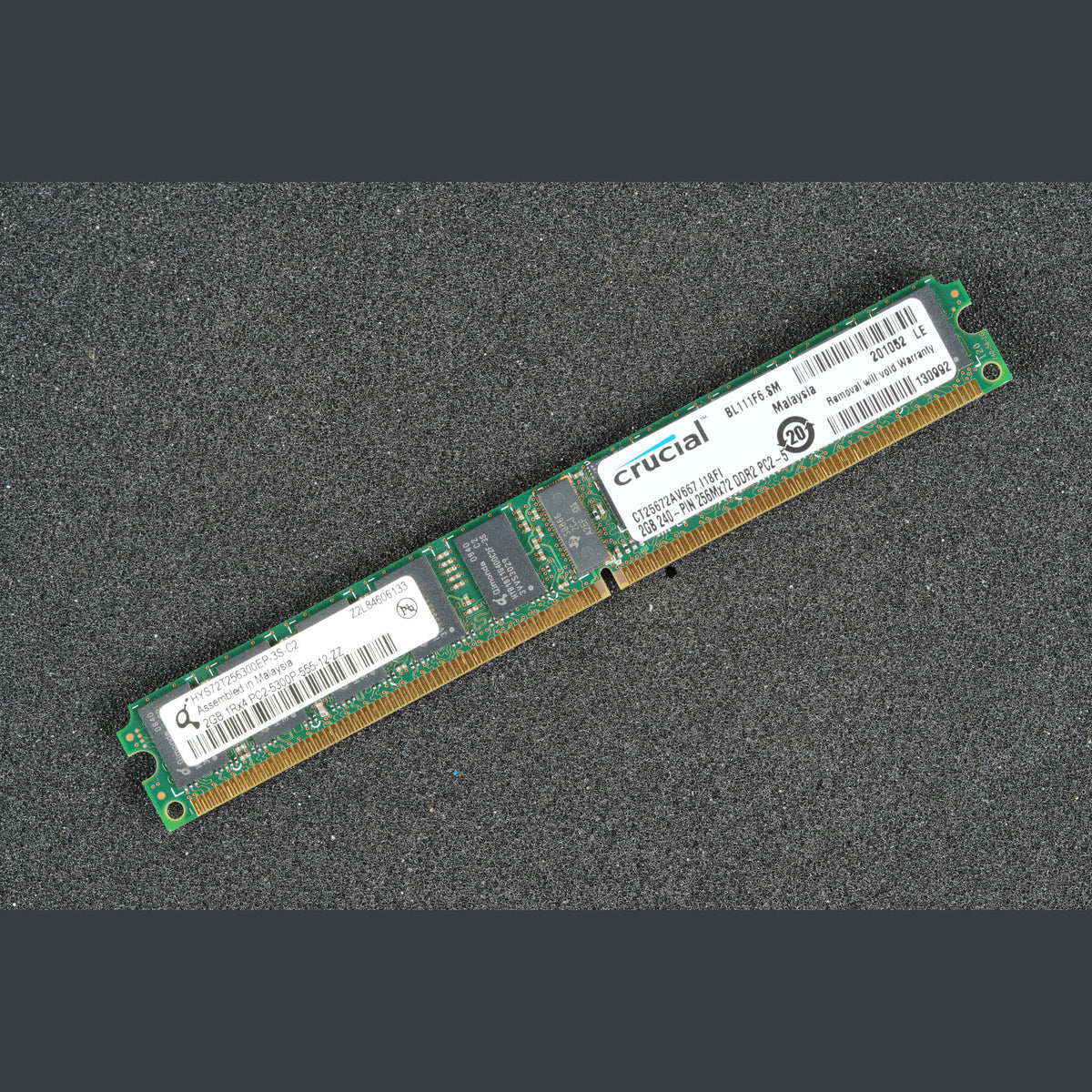 HYS72T256300EP-3S-C2 Qimonda 2GB Low Profile PC2-5300P-555-12-ZZ Server Memory