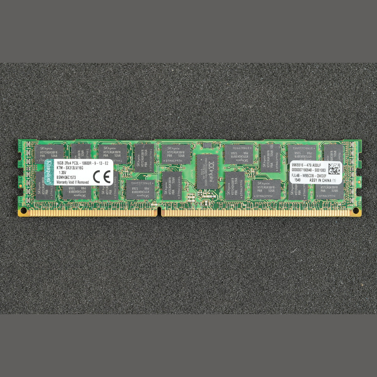 Kingston KTM-SX313LV/16G PC3L-10600R-9-13-E2 16GB ECC Registered Server Memory