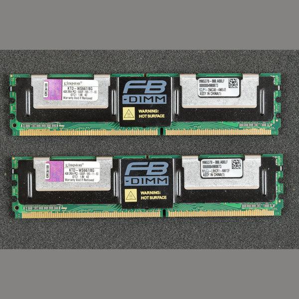 Kingston KTD-WS667/8G 8GB kit of 2x4GB PC2-5300F-555-11-E0 Server memory RAM