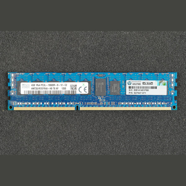 SK Hynix HMT351R7EFR4A-H9 PC3L-10600R-9-12-C2 4GB 1Rx4 Server Memory RAM