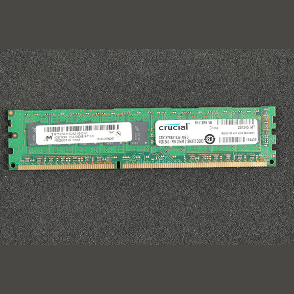 MT18JSF51272AZ-1G4D1ZE 4GB PC3-10600E-9-11-E0 Server Memory RAM