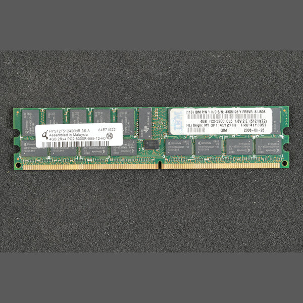 Qimonda HYS72T512420HR-3S-A PC2-5300R-555-12-H0 4GB Server Memory RAM